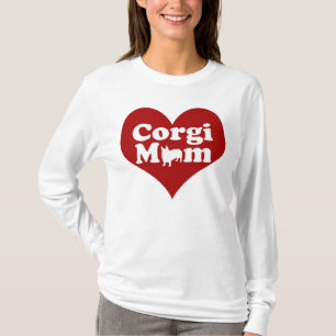 Camiseta Corgi Mom Red Heart