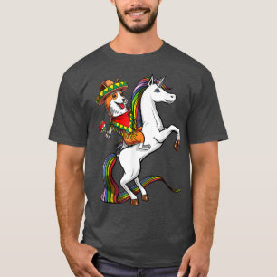 Camiseta Corgi Montando Unicornio Cinco de Mayo