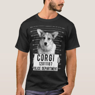 Camiseta Corgi Mug Disparó a un perro criminal