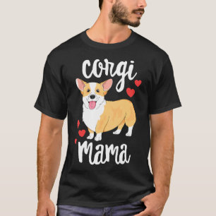 Camiseta Corgi Mujeres Chicas Mamá Perrito Perro Mama