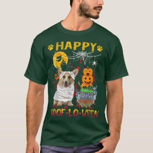 Camiseta Corgi Mummy Happy Woof-lo-ween Halloween Calabaza 