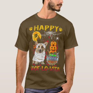 Camiseta Corgi Mummy Happy Woofloween Halloween