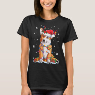 Camiseta Corgi Navidad Santa Reno Navidad Pijama Perro