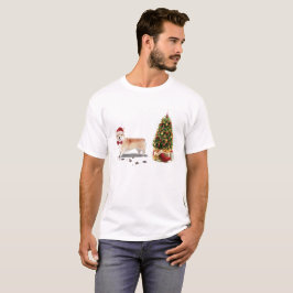 Camiseta Corgi Navidades graciosos perro con árbol