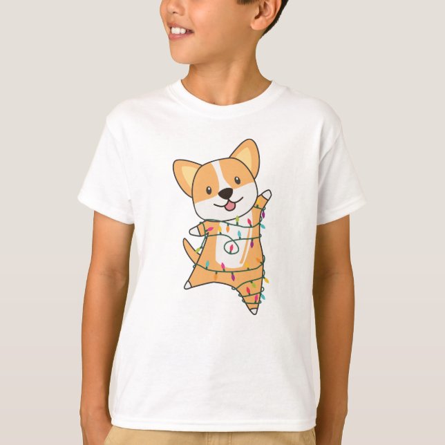 Camiseta Corgi Navidades Nieve Animales De Invierno Corgis (Anverso)