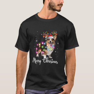 Camiseta Corgi Navidades Reindeer Perro Lover T Shirt