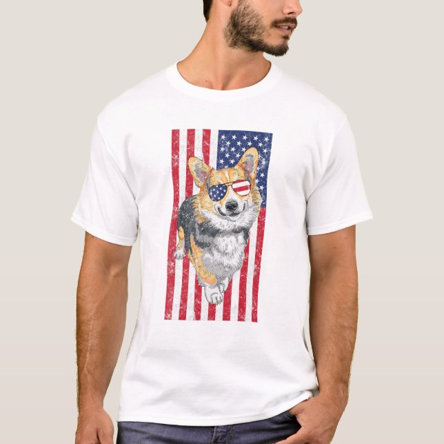 Camiseta Corgi Negro Antiguo (Anverso)