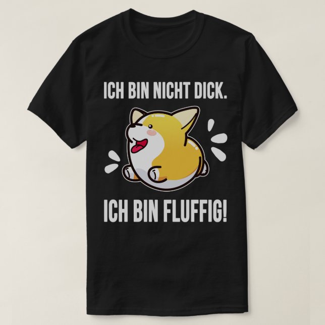 Camiseta Corgi nicht dick fluffig (Diseño del anverso)