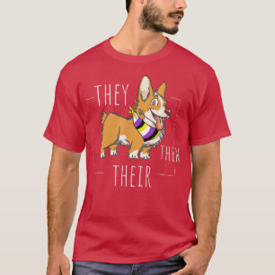 Camiseta Corgi No Binario Cute Ellos Su Gend De Género