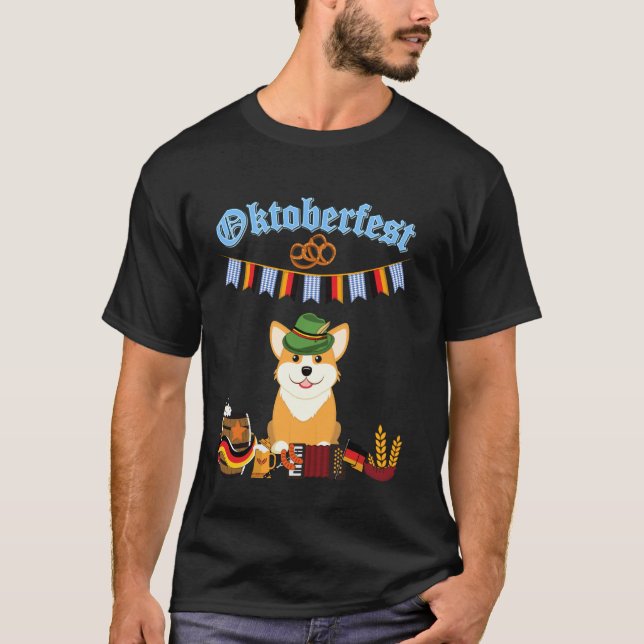 Camiseta Corgi Oktoberfest (Anverso)