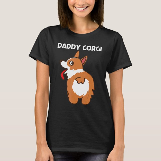 Camiseta Corgi Para Hombres Mascota Perro Animal Dueño De D (Anverso)