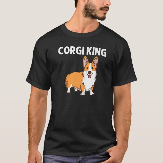 Camiseta Corgi Para Hombres Padres Galés Corgi Perro Animal (Anverso)