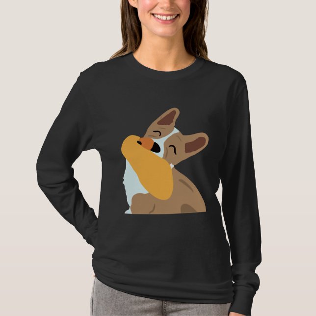 Camiseta Corgi Pegatina (Anverso)
