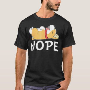 Camiseta Corgi Perezoso y Bonito Nope Para un Día Perezoso