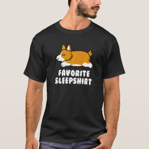 Camiseta Corgi Perro Durmiente Favorito Premium