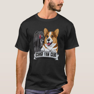 Camiseta Corgi Perro Lindo Cachorro Juguetón Club de Fans d