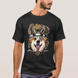 Camiseta Corgi Perro Medieval Victoriano Gótico Steampunk
