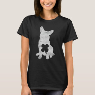 Camiseta Corgi Perro Trébol Día de San Patricio