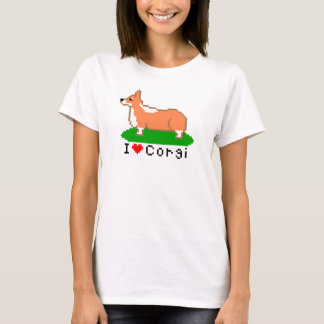 Camiseta corgi (pixel art )
