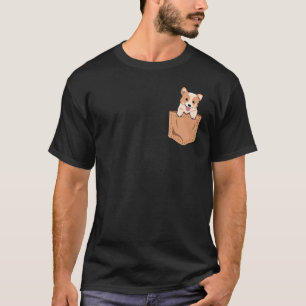 Camiseta Corgi Pocket Tee Cute Dog Diseño Animal