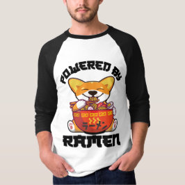 Camiseta CORGI POWEED BY RAMEN | Kawaii Corgi Comiendo Rame