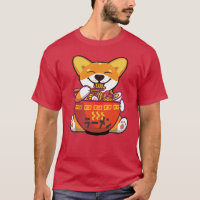 CORGI POWEED BY RAMEN | Kawaii Corgi Comiendo Rame