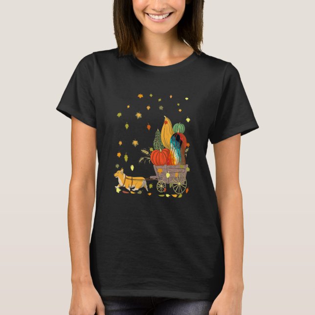 Camiseta Corgi Pumpkin Tie Dye Dog Cae Sale Thanksgivin (Anverso)