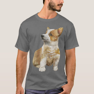 Camiseta Corgi Puppy Dog Illustration Dog Breed Design-600