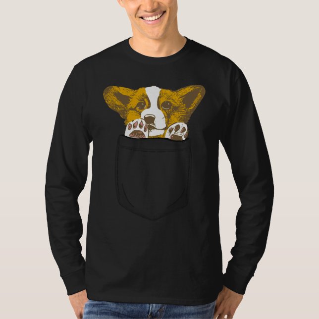 Camiseta Corgi Puppy Pocket (Anverso)