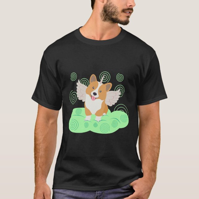 Camiseta Corgi Puppy Unicorn (Anverso)