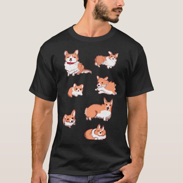 Camiseta Corgi Pups (Anverso)