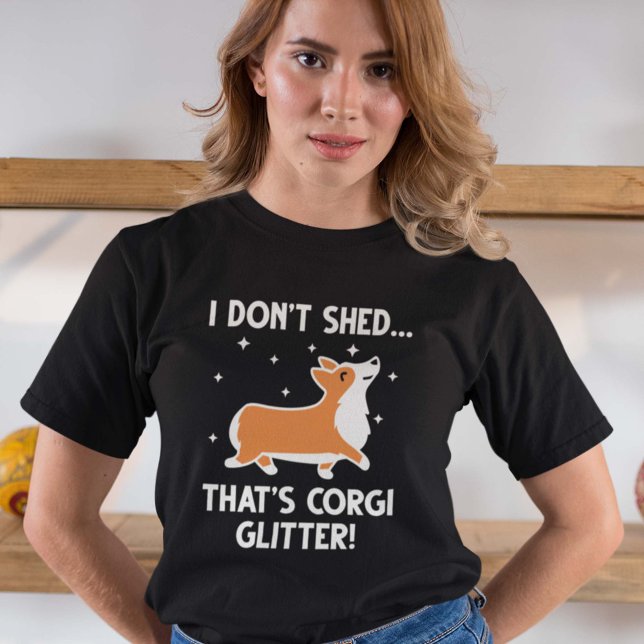 Camiseta Corgi Purpurina (Subido por el creador)