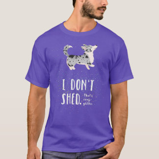 Camiseta Corgi Purpurina Cardigan Welsh Corgi