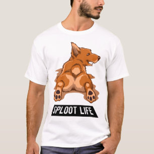 Camiseta Corgi que estira la vida Splooting de Sploot