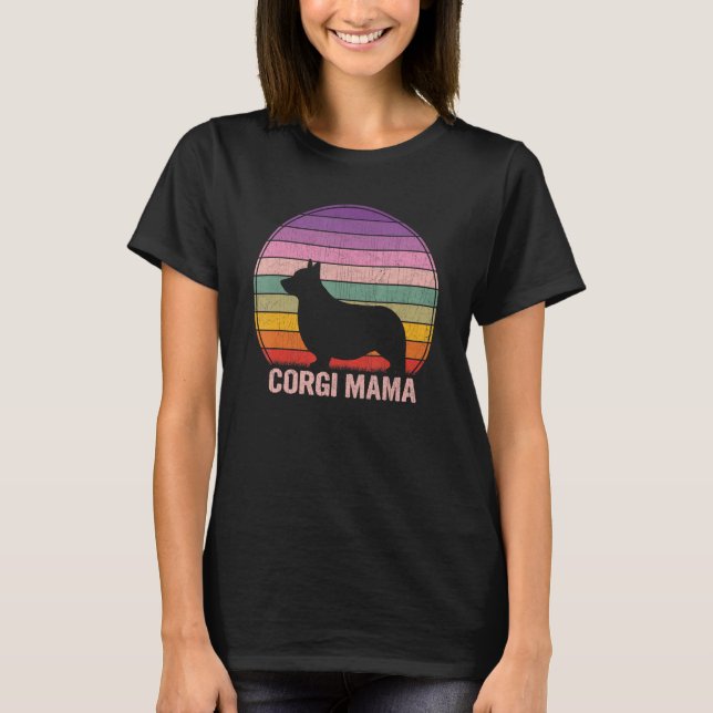 Camiseta Corgi retro Mama Graphic Corgi (Anverso)