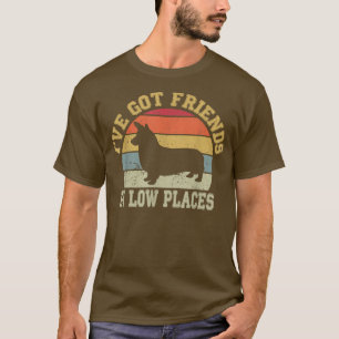 Camiseta Corgi retro vintage, Corgi Mom, tengo amigos en