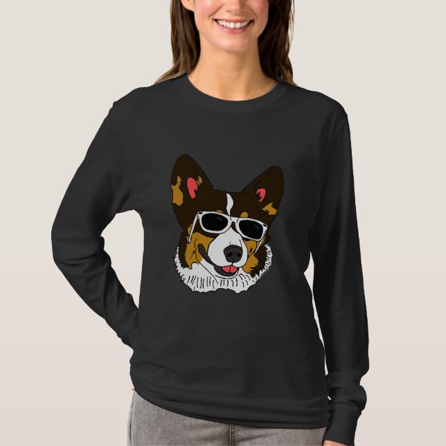 Camiseta Corgi Rockin Shades (Anverso)