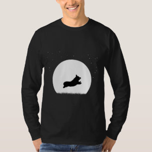 Camiseta Corgi Running In Winter Snow