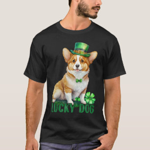Camiseta Corgi San Patricio Duende Trébol Irlandés Afortuna
