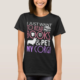 Camiseta Corgi Schnauzer Leyendo libro Dog Read Tee
