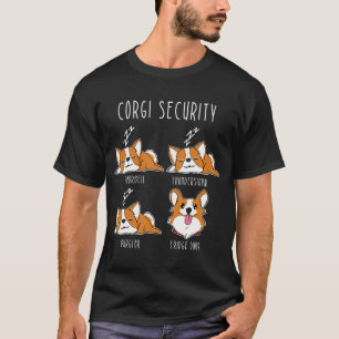 Camiseta Corgi Security Corgi Dog Humor