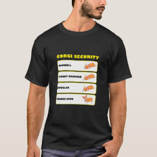 Camiseta Corgi Security Cute Puppy Corgi Dog