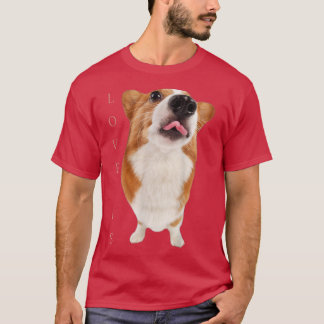 Camiseta Corgi Shirt Love is Dog Mom Dad Tee Puppy Mascota