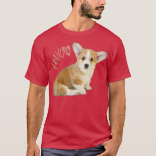 Camiseta Corgi Shirt Love is Dog Mom Dad Tee Puppy Mascota 
