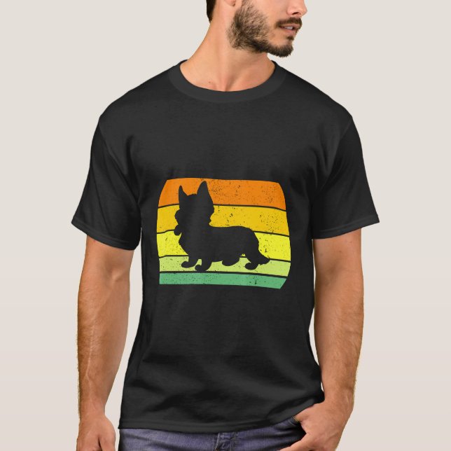 Camiseta Corgi Silhouette 515 retro con problemas (Anverso)