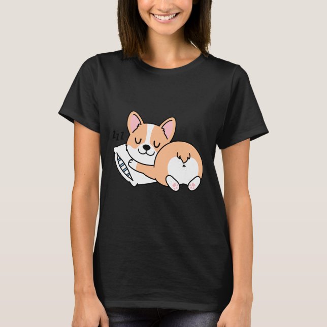 Camiseta Corgi Snooze (Anverso)
