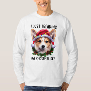 Camiseta Corgi, Solo Me Encantan Los Navidades De Amor Ok, 