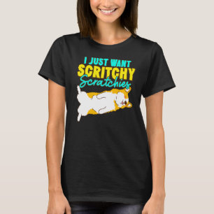 Camiseta Corgi solo quiero rascarme Corgi lindo D