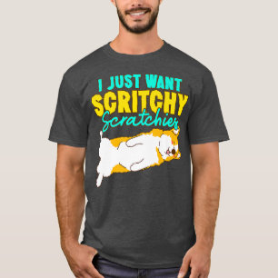 Camiseta Corgi, solo quiero scratchies lindos corgi d