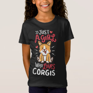 Camiseta Corgi Sólo Un Chica Que Ama A Corgis